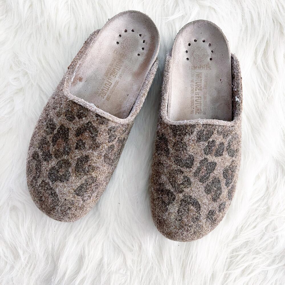 Mobils by Mephisto Thea Leopard Comfort Slip-On Mule Clogs